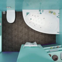 Ванна акриловая Triton Изабель 170x100 L Экстра Базовая Flat (с гидромассажем) — фото 3