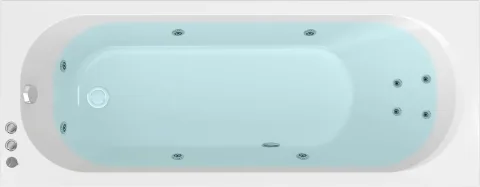 Ванна акриловая Triton Оникс 170x70 Стандарт Flat (с гидромассажем)