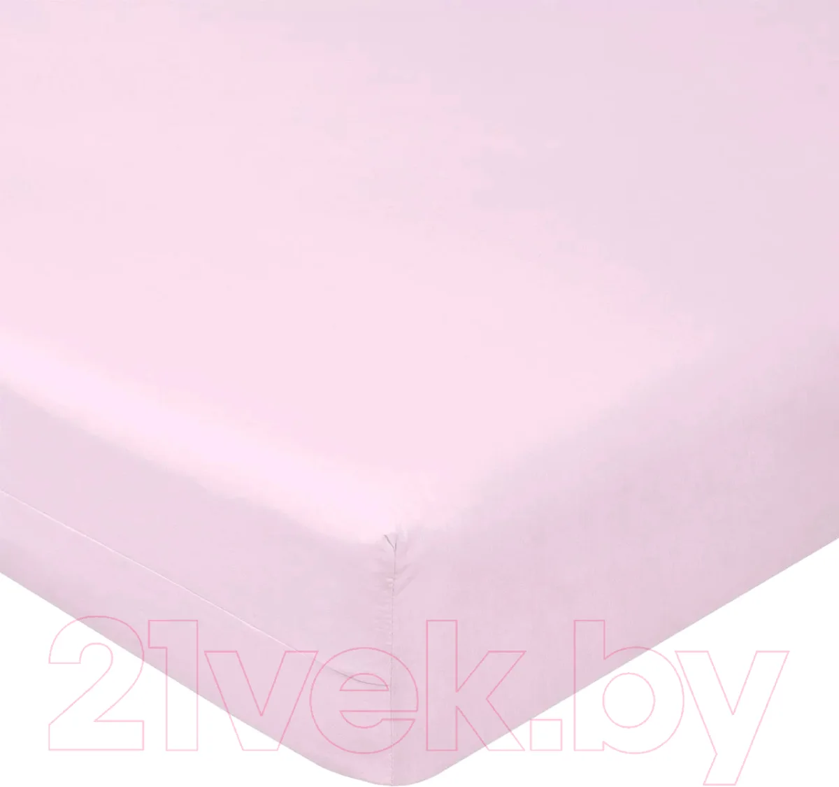 Простыня Luxsonia Поплин на резинке 180x200 / Мр0040-3 (розовый)