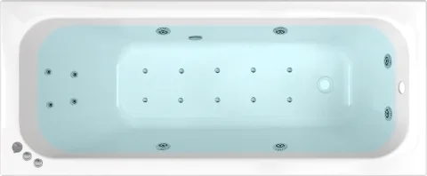 Ванна акриловая Triton Ника 180x80 Люкс Flat (с гидромассажем)