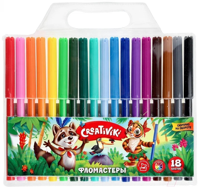 Фломастеры Creativiki ФЛВ18КР (18цв)