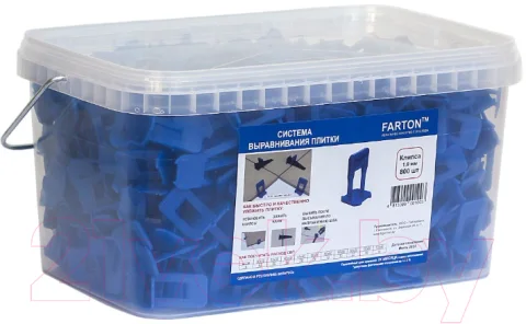 Клипсы для выравнивания плитки Farton 1мм (800шт)