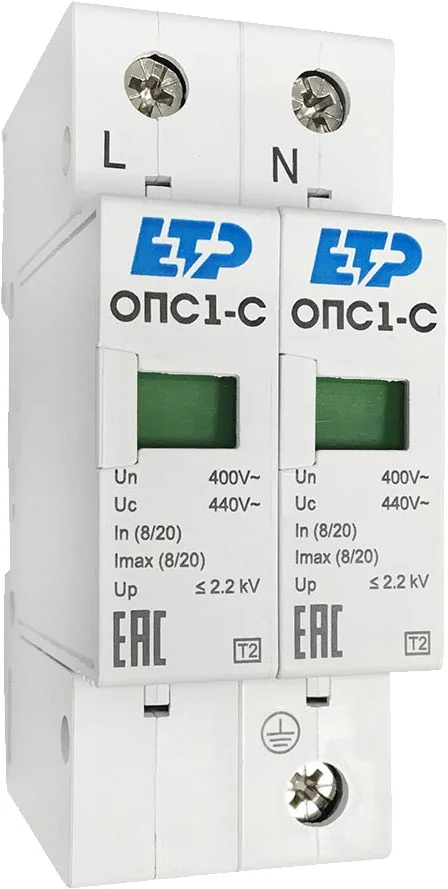 Ограничитель перенапряжения ETP ОПС1-C 2P / 16713