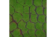 Искусственное растение GREENGO Мох рельефный. Камни 1x1м (зеленый/черный) — фото 5