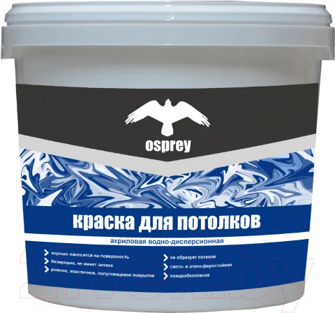 Краска Osprey Интерьерная для потолков ВД-АК-201 (7кг, белый)