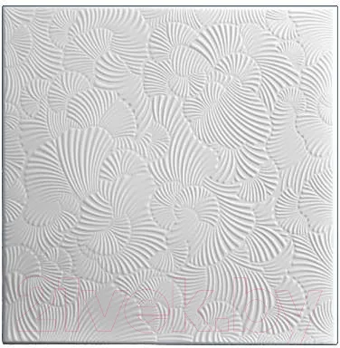 Потолочная плита SOLID С2054 из экструдированного пенополистирола (500x500, 8шт, белый)