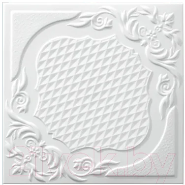 Потолочная плита SOLID С2067 из экструдированного пенополистирола (500x500, уп.8шт, белый)
