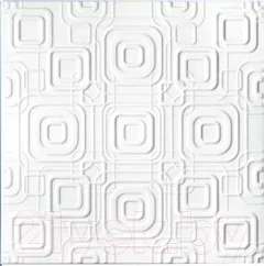 Потолочная плита SOLID С2070 из экструдированного пенополистирола (500x500, уп.8шт, белый) — фото 1