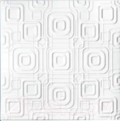 Потолочная плита SOLID С2070 из экструдированного пенополистирола (500x500, уп.8шт, белый) — фото 3
