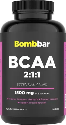 Аминокислоты BCAA Bombbar 2:1:1 (180 капсул)