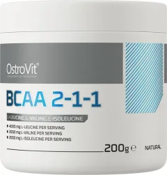 Аминокислоты BCAA OstroVit 2-1-1 (200г, без вкуса) — фото 7
