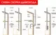 Кронштейн для дымохода КПД ЗИ телескопический 2мм 250 (250-950мм, черный) — фото 10