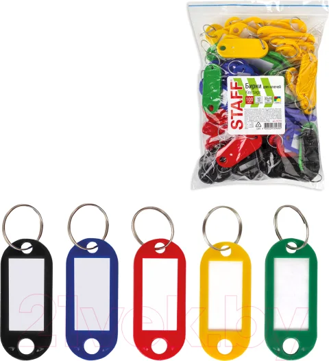 Бирка для ключей Staff 237730 (100шт)