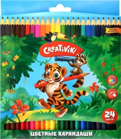 Набор цветных карандашей Creativiki КЦ24КР (24цв) — фото 1
