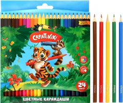 Набор цветных карандашей Creativiki КЦ24КР (24цв) — фото 3