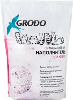 Наполнитель для туалета GRODO С ароматом лаванды / 24S042 (3.8л/1.8кг) — фото 2