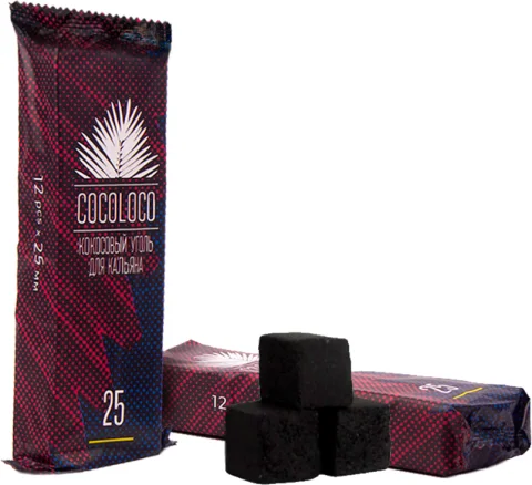 Уголь для кальяна Cocoloco 25мм (12шт/180г)