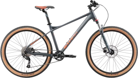 Велосипед STARK 25 Hunter 27.3 (XS/14.5, антрацит матовый/оранжевый металлик, разобранный, в коробк)