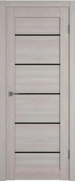 Дверь межкомнатная Atum Pro Х27 60х200 (Stone Oak/Black Gloss) — фото 1