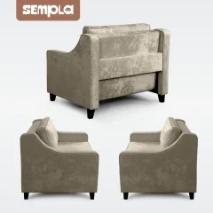 Кресло-кровать SEMPLA Джерси 2 - 900 (тиффани коричневый) — фото 6
