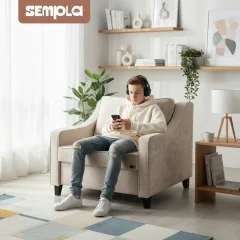 Кресло-кровать SEMPLA Джерси 2 - 900 (тиффани бежевый) — фото 5