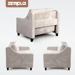 Кресло-кровать SEMPLA Джерси 2 - 900 (тиффани бежевый) — фото 6