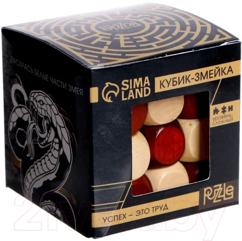 Игра-головоломка Puzzle Игры разума. Кубик-змейка / 292830