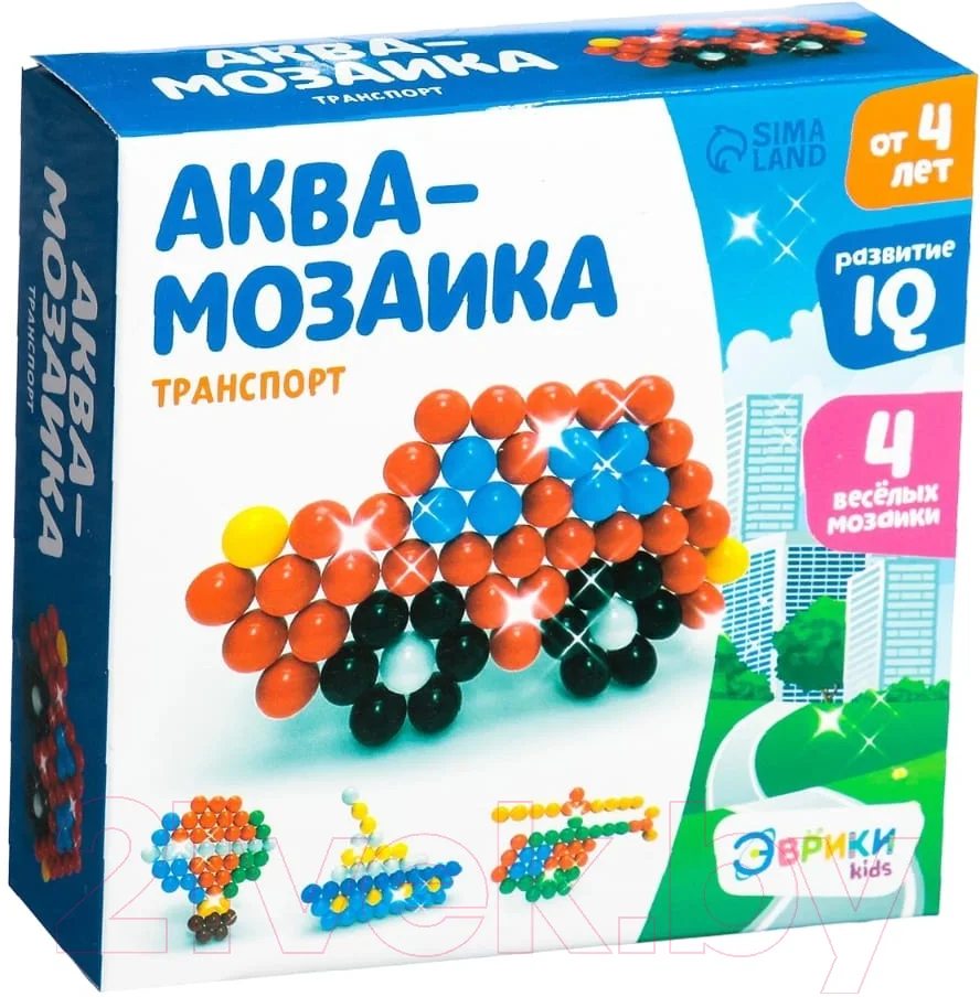 Развивающая игра Эврики Аквамозаика. Транспорт / 2933732