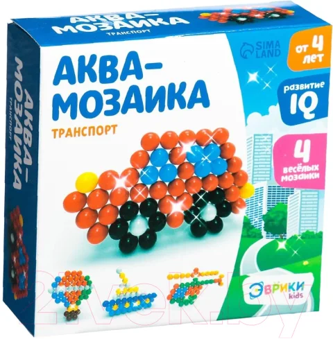 Развивающая игра Эврики Аквамозаика. Транспорт / 2933732