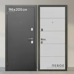Входная дверь Guard МСТ-2 96x205 левая (антик серебро/акация) — фото 1