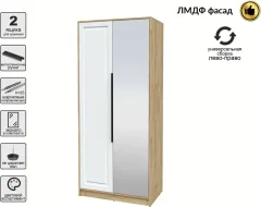 Шкаф Interline Концепт КТ-Ш2з Деко (дуб золотой/белый) — фото 2