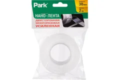 Лента монтажная Park Двусторонняя многоразовая 30мм / 108114 (2м) — фото 3