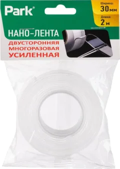 Лента монтажная Park Двусторонняя многоразовая 30мм / 108114 (2м) — фото 9