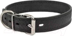 Ошейник Homepet Ромбы 30мм 45-55см / 84014 (черный) — фото 3