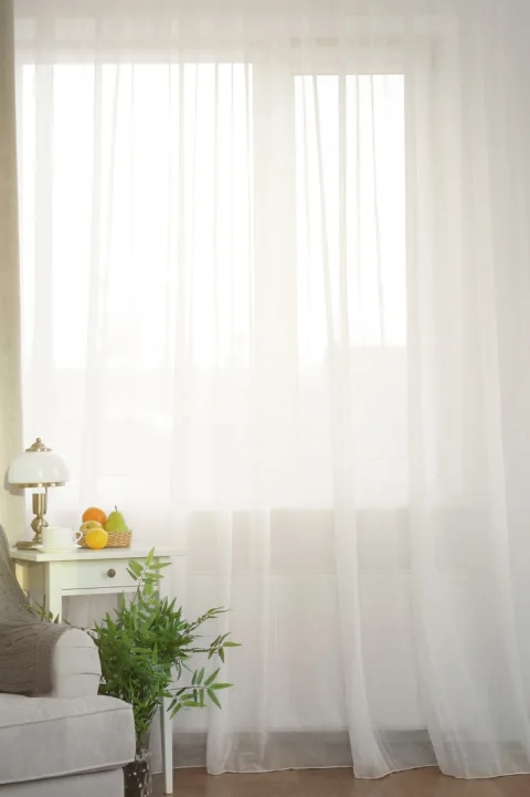 Гардина Soft Lines 306 (600x250, белый лен)