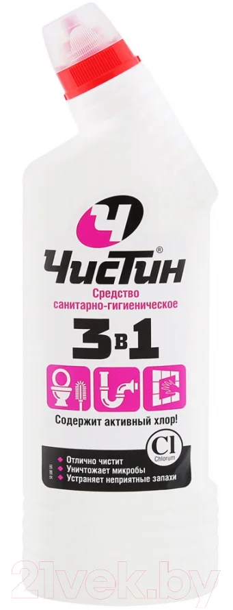 Чистящее средство для ванной комнаты Чистин Санитарно-гигиеническое 3в1 (750г)
