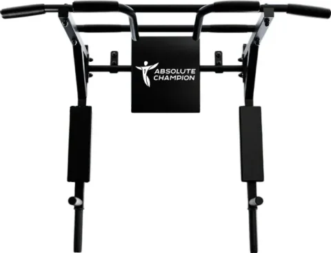 Турник-брусья Absolute Champion 3 в 1 Центрл Спорт New / АЧ14403 (черный с черными ручками)