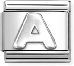 Звено для браслета NominatioN Буква А 330113/01 (серебристый) — фото 1