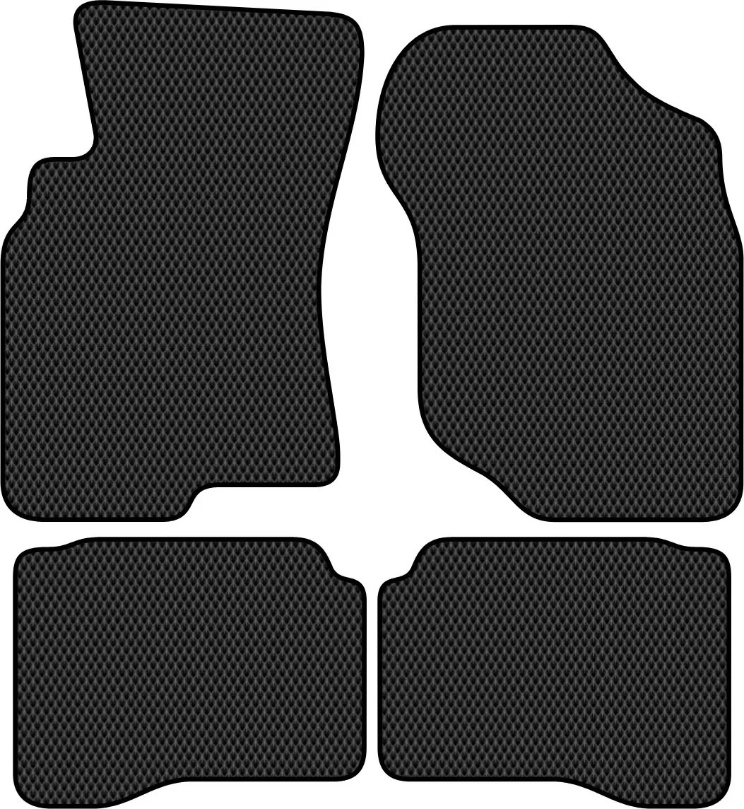 Комплект ковриков для авто Alicosta -334194_2 для Nissan X-Trail I SUV/T30 2001-2007 (EVA ромб, черный)