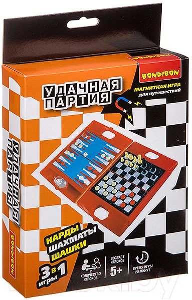 Набор настольных игр Bondibon Удачная партия / ВВ3482
