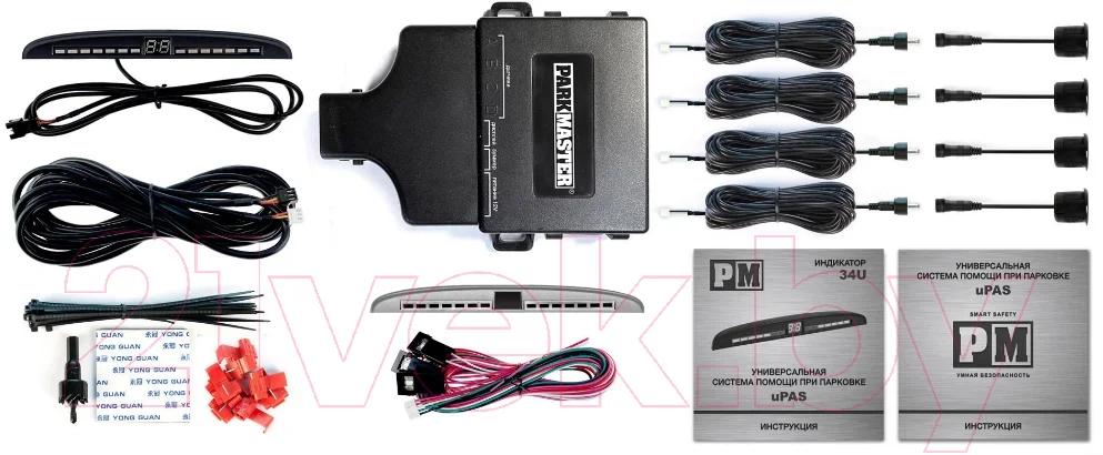 Парковочный радар ParkMaster 34U-4-A (Black)