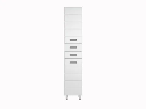 Шкаф-пенал для ванной Style Line Ирис 36см 2 ящика, корзина