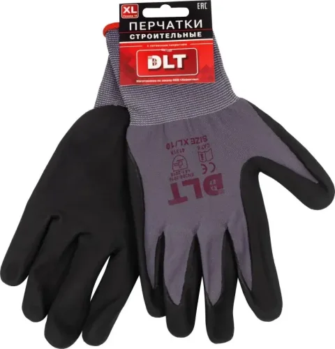 Перчатки защитные DLT С латексным покрытием / 3759 (XL)