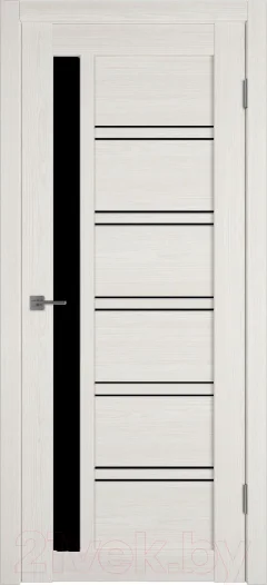 Дверь межкомнатная Atum Pro Х38 80х200 (Artic Oak/Black Gloss) — фото 1
