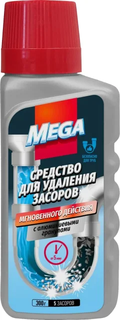 Средство для устранения засоров MEGA Б-39-2 (300г) — фото 1