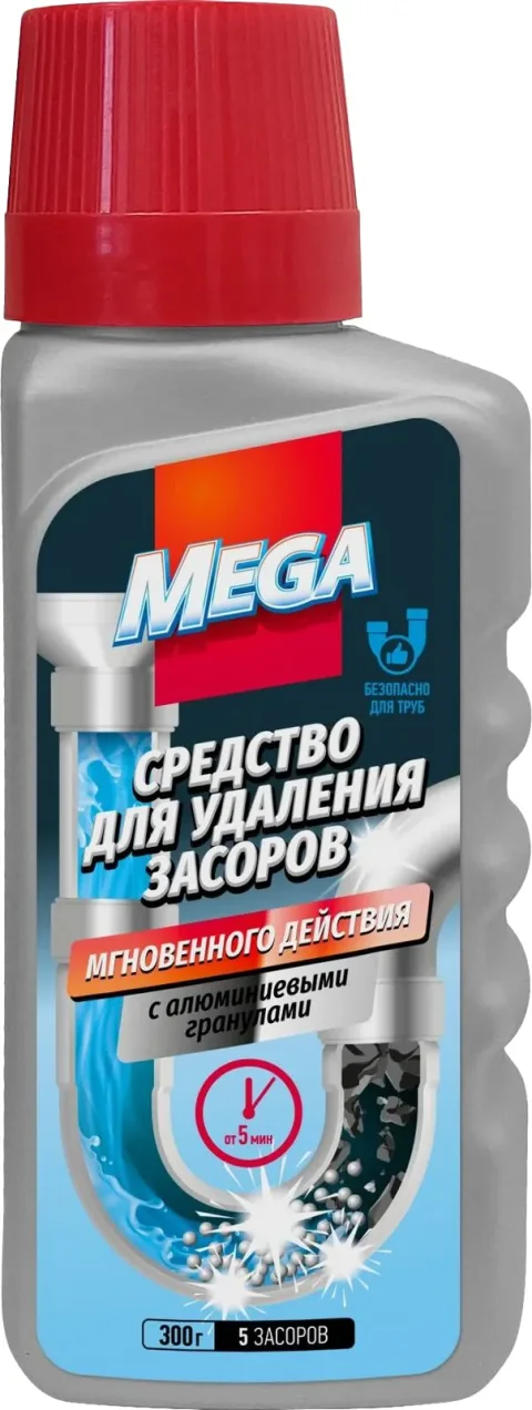 Средство для устранения засоров MEGA Б-39-2 (300г)