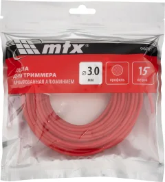 Леска для триммера MTX Армированная алюминием круглая 3мм / 96887 (15м) — фото 3