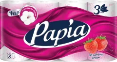 Туалетная бумага Papia Клубничная мечта 3х слойная (8рул) — фото 7
