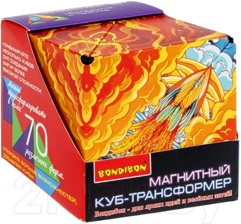Игра-головоломка Bondibon Магнитный куб-трансформер 3D-мистика / ВВ6313