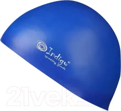 Шапочка для плавания Indigo Sport Стартовая 3D форма / IN085 (синий) — фото 3